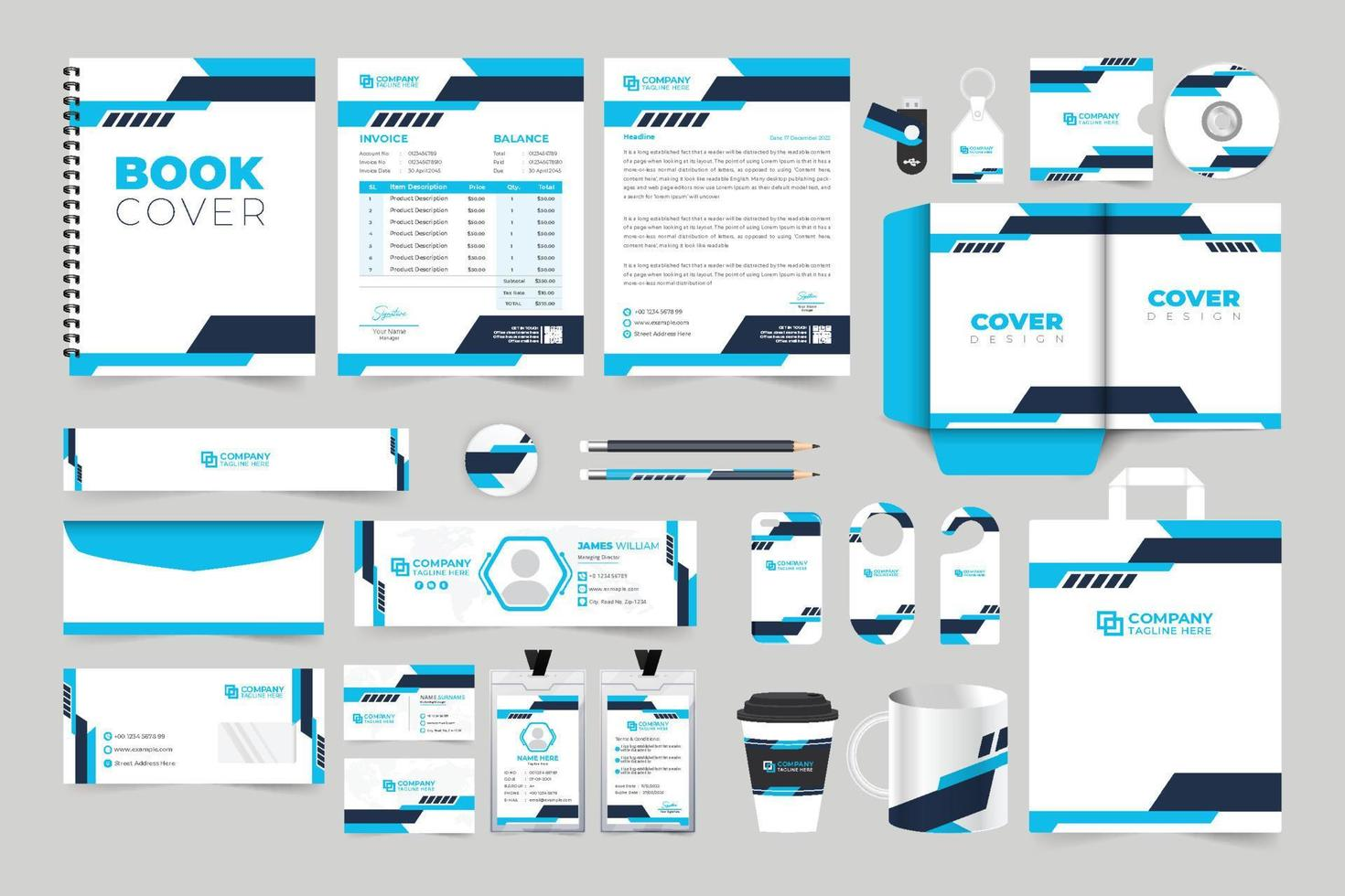 Complete corporate identity and branded materials package